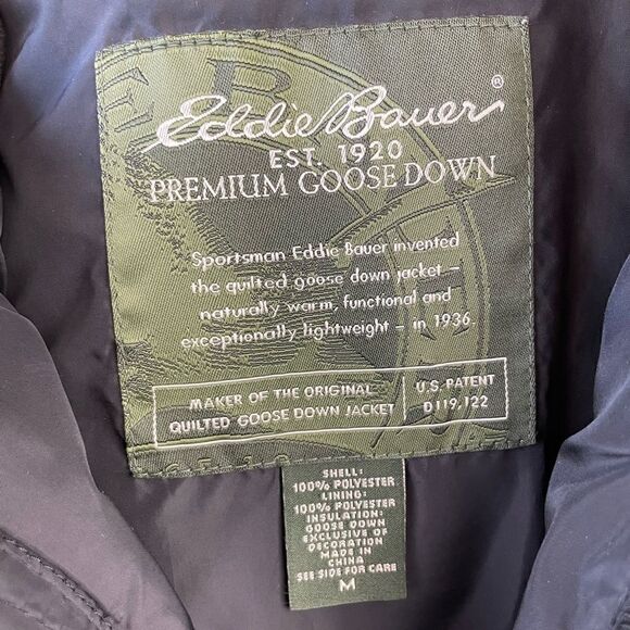 Eddie Bauer Premium Goose Down Puffer Vest Size M EUC - Picture 5 of 5